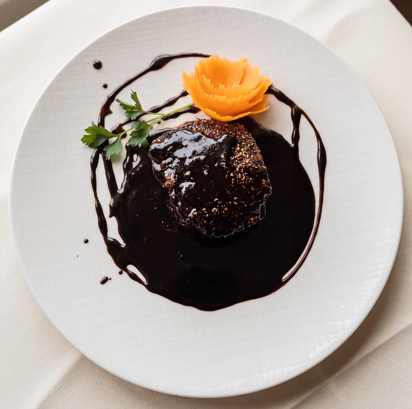Gegrilltes Rindersteak mit Balsamicosoße im Ristorante Waldhorn in Nagold